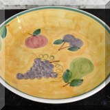 K42. Fruit bowl by Adele. 14”w - $18 